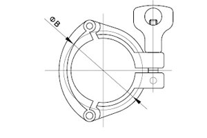 精美展示三片式卡箍實拍圖,讓客戶更直觀的了解我們的產(chǎn)品!